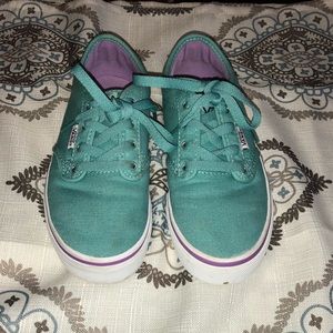 turquoise and purple vans